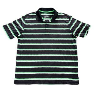 Nike Dri Fit Polo Shirt Mens Striped Short Sleeve‎ Golf Performance XL
T7